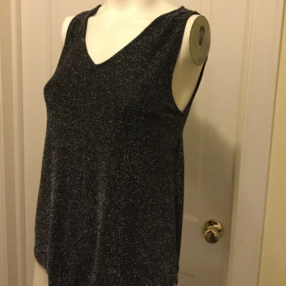 Elodie Tops - Sparkly black tank